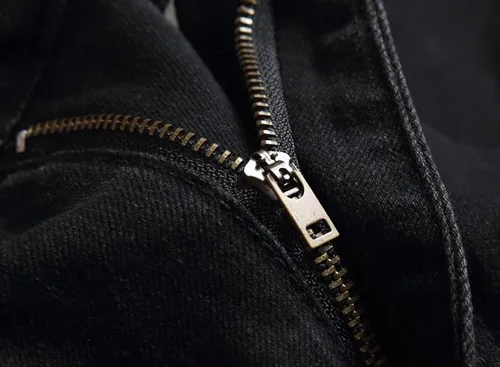 Miniatura 8 de JUNBAOSS Jeans ajustados para hombre, elásticos, rasgados, ajustados, para hombre, pierna recta, cómodos, con cintura flexible, pantalones casuales