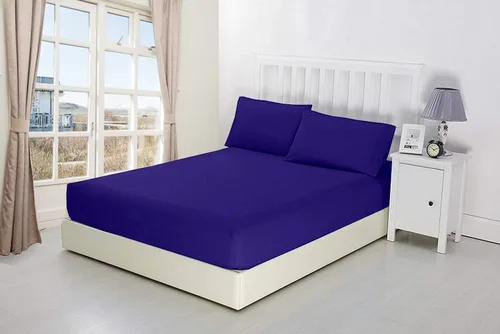 Miniatura 24 de Crown Collection Sábanas bajeras de 600 hilos, 100% algodón egipcio, 8 piezas, bolsillo profundo de 12 pulgadas con 16 fundas de almohada