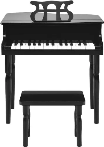 Miniatura 8 de Costzon Piano Clásico para Niños, Piano de Juguete de Madera con 30 Teclas, con Soporte para Partituras y Banco, Mini Juguete Musical para Niños