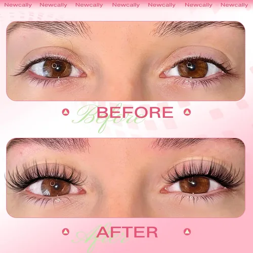 Miniatura 3 de Extensiones de pestañas en racimo naturales, pestañas individuales onduladas, 10-16 mm, para colocar en casa, extensiones de pestañas en racimo