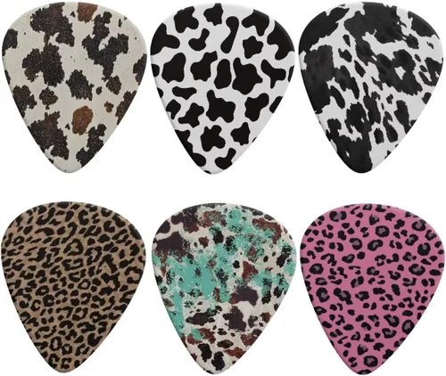 Miniatura 17 de KEIAHUAN Cool Skull - Púas de guitarra – Plectros triángulos clásicos para bajos, guitarras acústicas y eléctricas – Púas pesadas para guitarristas