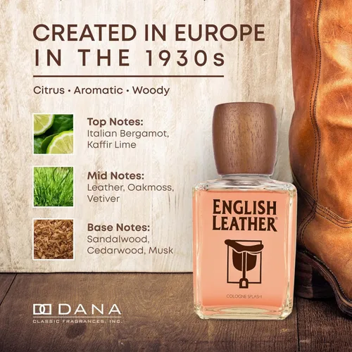 Miniatura 7 de Dana Colonia de Cuero Inglés para Hombres 8 Oz