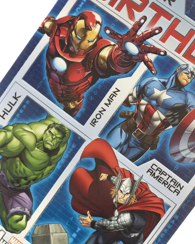 Miniatura 5 de UK Greetings Tarjeta de cumpleaños de los Vengadores de Marvel para él/niño Regalos de feliz cumpleaños Él, niños, hombres Diseño
