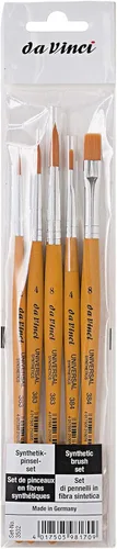 Miniatura 3 de da Vinci Student Series 3503-3 - Juego de brochas universales para estudiantes sintéticos con mango lacado para todos los medios, fabricado