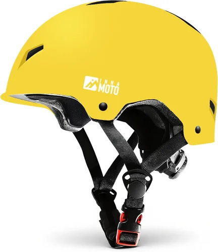 Miniatura 11 de Casco de patineta para adultos - Casco de seguridad certificado ajustable para patinaje, bicicleta, monopatín, ciclismo, patinaje, patinaje, cascos