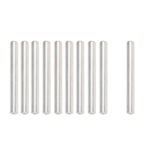 Pasador de clavija de acero inoxidable 304, 0.118 in x 1.575 in, de acero inoxidable, 10 unidades, color plateado