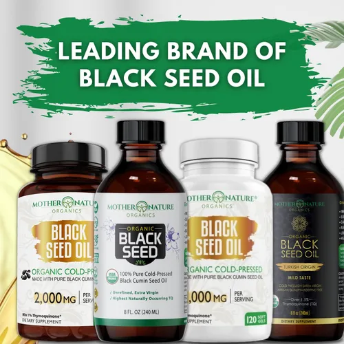 Miniatura 9 de Increíbles cápsulas de aceite de semillas negras, aceite de comino negro orgánico, más oscuro, contenido de timoquinona más alto 1.08 %, planta