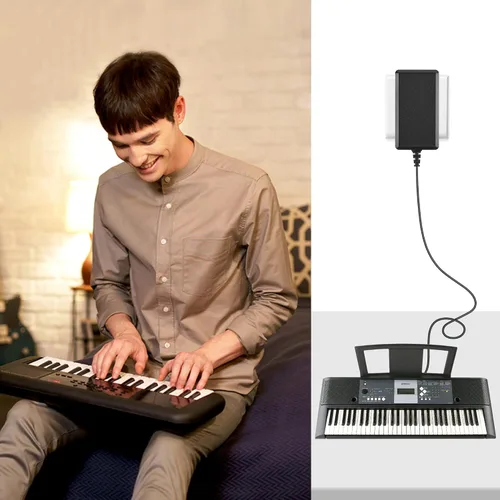 Miniatura 5 de Adaptador de CA de 12 V, fuente de alimentación para la serie Yamaha PSR-E, serie YPT, teclados de la serie NP, cable de 6.6 pies