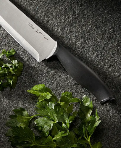 Miniatura 4 de Chicago Cutlery Belmont - Juego de cuchillos de cocina (13 piezas) con cuchillos de carne y bloque de madera, asas ergonómicas de polímero y juego