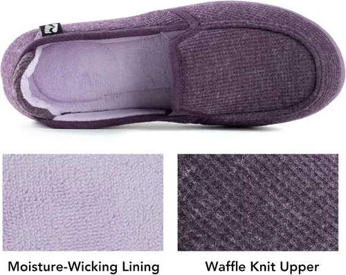 Miniatura 5 de RockDove Pantuflas con capucha de dos tonos para mujer con plantilla extraíble