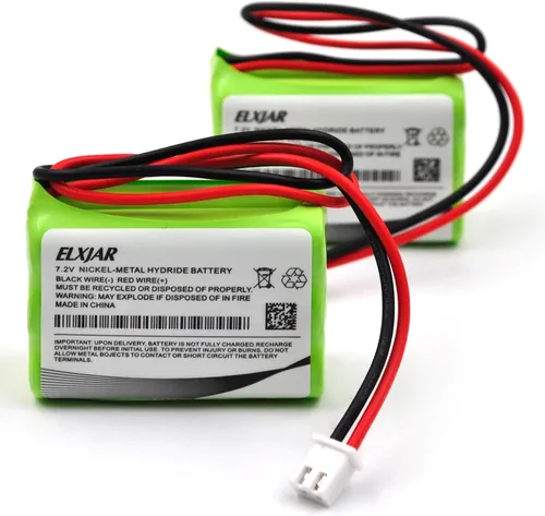 Paquete de 2 baterías de repuesto para iluminación de emergencia/salida NI-MH de 7.2 V AAA 700 mAh para ANIC0191, ITI 34-051, Sanyo 6HRAAAU, ADT