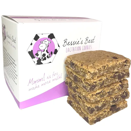 Bessie's Best Lactation Cookies | Apoyo para la lactancia | Avena con mantequilla de maní y chispas de chocolate | Aumentar el suministro de leche |