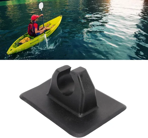 Miniatura 3 de Clips de soporte de paleta de kayak, 5 unids kayak remo clips de plástico inflable barco paddle titular clip Keeper Negro