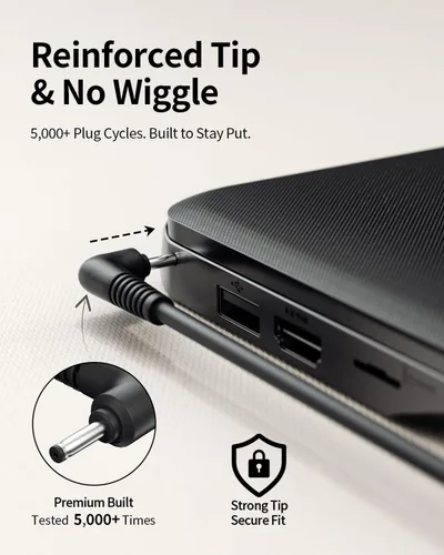 Miniatura 3 de Superer Cargador apto para laptop Samsung Chromebook, Chromebook 3 2 (adaptador de CA con certificación UL), XE500C13, PA-1250-98, 303C 500C 503C