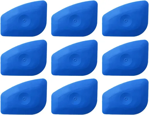 Herramienta de raspado de etiquetas de vinilo suave azul escobilla de goma autoadhesivos adhesivos de impresión de pantalla para hacer letreros