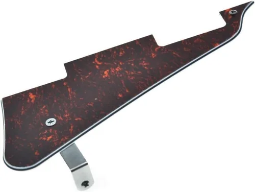 Miniatura 27 de KAISH Golpeador de guitarra Abalone Pearl LP con soporte de acero inoxidable negro y tornillos de montaje de acero para USA Les Paul