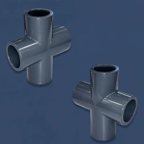 Miniatura 5 de ERA, Schedule 80 PVC, Cross Fitting, Serie 820, Conexión de enchufe (1/2")