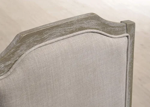 Miniatura 6 de Roundhill Furniture Ferran - Silla de comedor con pedestal de madera, color gris recuperado, juego de 2