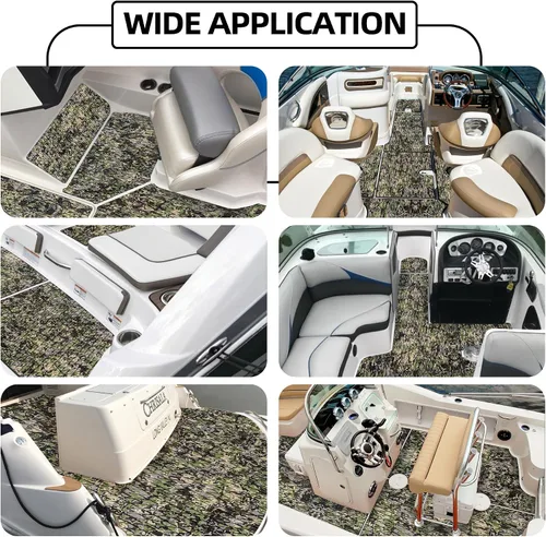 Miniatura 8 de Focean Piso de etilvinilacetato para lancha, cubierta, piso marino de camuflaje, tapete autoadhesivo para lancha a motor, caravana, yate, kayak