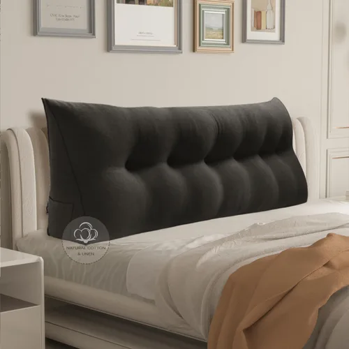 Miniatura 20 de Almohada WOWMAX grande de apoyo con forma triangular, almohada con forma de cuña para respaldo o lectura, cabecero para el día de la Madre