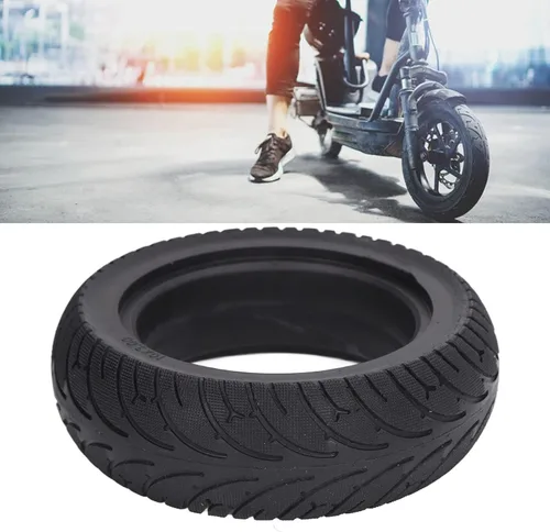 Miniatura 7 de Neumático de repuesto sólido de poliuretano de 10 x 3.0 pulgadas para scooter eléctrico, alta tracción, amortiguación de impacto, compatible