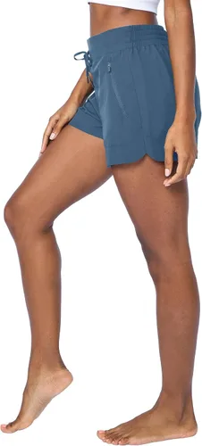 Miniatura 3 de 90 Degree By Reflex Pantalones cortos ligeros de tejido elástico con bolsillos laterales