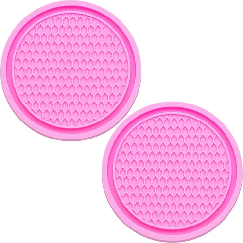 Miniatura 25 de 2 piezas posavasos para portavasos de automóvil, posavasos universales antideslizantes para portavasos de automóvil, 2.75 pulgadas posavasos