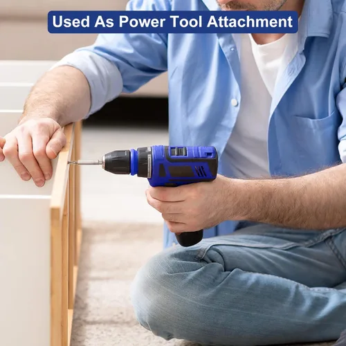 Miniatura 9 de SHARDEN Destornillador Multibit 13 en 1 - Juego de Destornilladores con Extensión Ajustable, Multiherramienta Todo en Uno con Torx de Seguridad, Azul