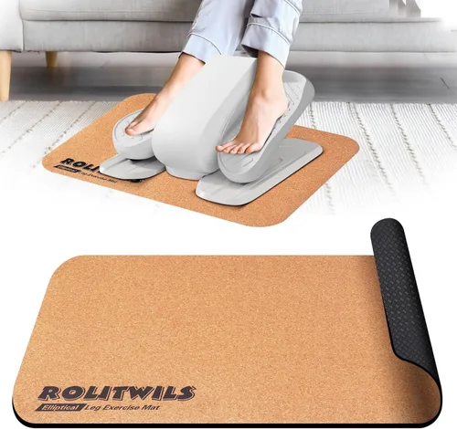 Miniatura 9 de Alfombrilla elíptica para debajo del escritorio, equipo de ejercicio antideslizante para bicicleta Peloton, pequeña alfombrilla de ejercicio
