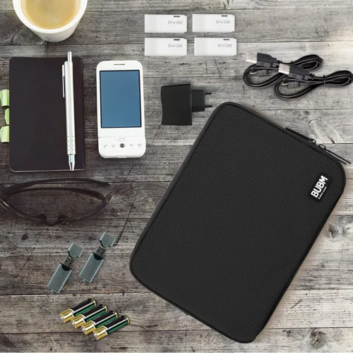 Miniatura 8 de Organizador de equipaje con doble capa para viajes BUBM, para llevar dispositivos y accesorios electrónicos., Negro, 2 capas M
