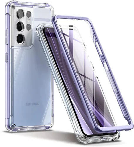 Miniatura 9 de SURITCH Funda Ultra Clear para Samsung Galaxy S21 de 6.8 pulgadas (solo protector de pantalla), [protector de pantalla integrado] carcasa rígida