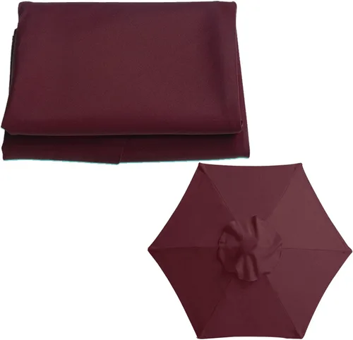 Miniatura 11 de Toldo de repuesto para sombrilla de patio para 6 varillas / 8 varillas de 6.5 pies/9 pies/10 pies, fundas de repuesto para sombrilla de mesa
