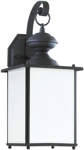 Miniatura 3 de Sea Gull 8468EN-12 Jamestowne - Aplique de pared para exteriores, 2 luces, 7 vatios en total, color negro Acabado negro