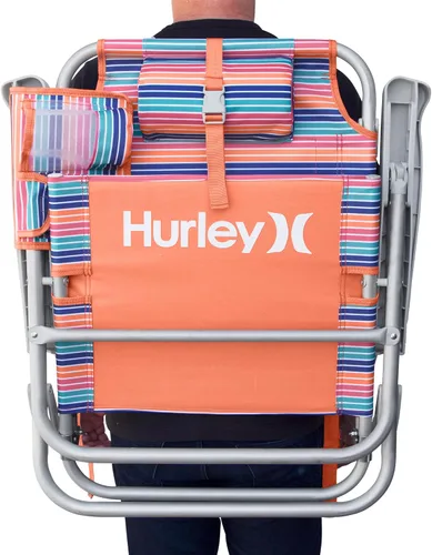 Miniatura 8 de Hurley - Silla de playa de lujo estilo mochila, tamaño único, sorbete
