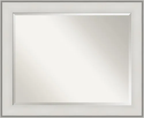 Miniatura 8 de Amanti Art Espejo de baño plateado para sobre el fregadero, espejo de tocador cuadrado de plata imperial de 25 x 25 pulgadas, marco tradicional
