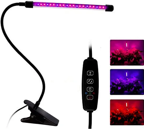 Miniatura 11 de Luces de Cultivo para Plantas de Interior 20 LED, Luces de Cultivo de Plantas de Interior de Espectro Completo Auto Encendido Apagado