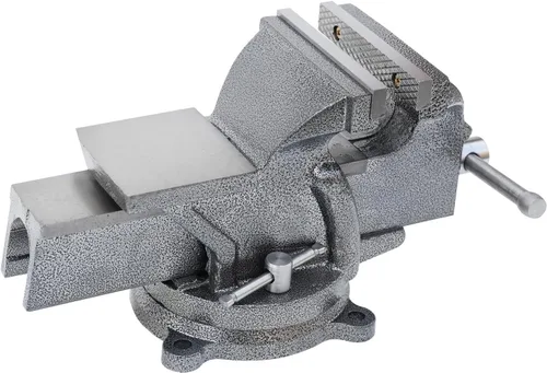 Miniatura 54 de KAKA INDUSTRIAL Prensas de banco de 3 pulgadas de ancho de mandíbula, apertura de mandíbula de 3.5 pulgadas, Base giratoria resistente