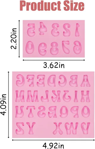 Miniatura 2 de 26 moldes de silicona para chocolate, 2 piezas, 0-9 números 3D para decoración de pasteles, dulces, cupcakes, pasteles, popsicle polimérico, arcilla