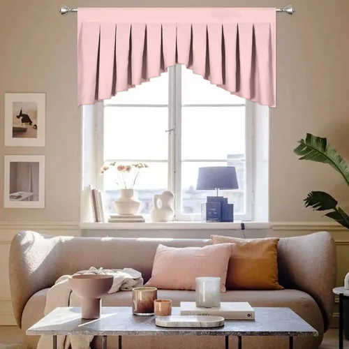 Miniatura 13 de Cenefas para Sala de Estar Amarillo Brillante Opacas con Bolsillo para Barra Cenefas para Ventanas, Paquete de 1 (Amarillo Brillante 39" An x 20" L)