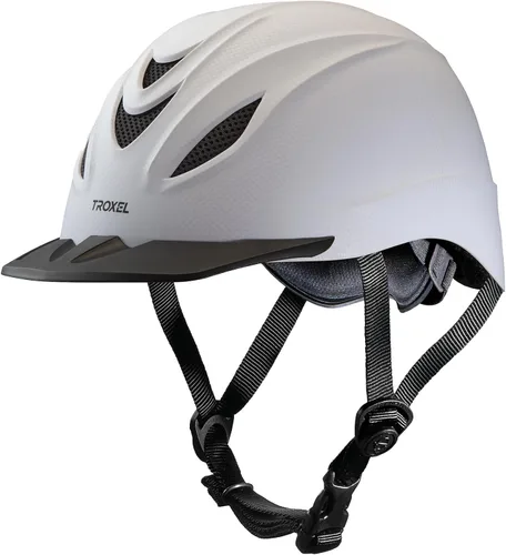 Miniatura 6 de Troxel Intrepid - Casco de equitación para caballos de silla, diseño ajustable de bajo perfil, equipo de seguridad para equitación Rosa Blush Duratec