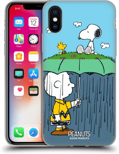 Miniatura 241 de Head Case Designs Funda de gel con licencia oficial de Peanuts Snoopy & Woodstock Halfs and Laughs [protección de grado militar] compatible