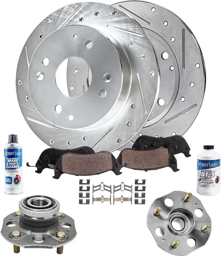 Miniatura 45 de Detroit Axle - Rotores de freno traseros para Toyota GR Supra BMW 230i 330e 330i 430i 530i 530i 530e 540d 540i xDrive X3 X4 Z4, rotores de freno