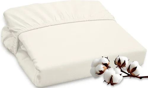 Miniatura 15 de ROYALE LINENS Sábana bajera ajustable de 300 hilos 100% algodón peinado de fibras largas, tamaño Queen, sábana inferior súper suave con bolsillo