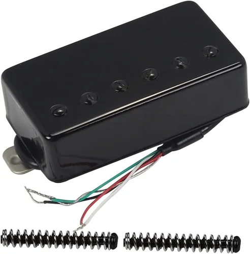 Miniatura 9 de FLEOR Juego de pastillas de guitarra Humbucker cerámica para cuello + puente de guitarra negra compatible con guitarra eléctrica estilo LP Juego