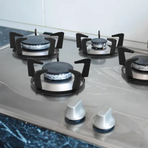 Miniatura 6 de OSALADI Wok Stand Wok - Estante para estufa de gas de hierro fundido con cinco pies antideslizante y ahorro de tiempo para la cocina del hogar