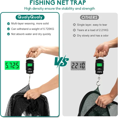 Miniatura 3 de Trampa de carnada para pesca QualyQualy, red de pesca para cangrejos, trampa de pesca para pececillos/cangrejos/camarones/cangrejos de río