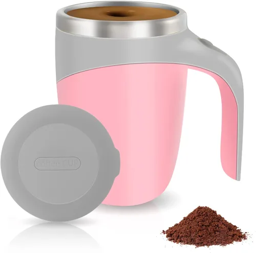Miniatura 10 de Taza autoagitadora, taza de café magnética automática recargable, taza de café autoagitable, taza giratoria de viaje para oficina en casa
