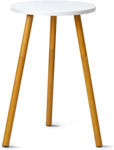 Miniatura 15 de KINNARY Soporte para plantas de interior, mesa de madera de mediados de siglo para macetas, soporte alto de metal resistente, decoración moderna