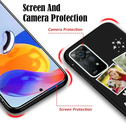 Miniatura 6 de Funda personalizada para Xiaomi Redmi Note 11 Pro 5G Collage de Fotos - Nombre Personalizar Texto Fecha Imagen Iniciales Códigos Note11 Pro 5 G