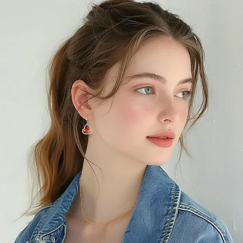 Miniatura 242 de Aretes colgantes de plata de ley con diseño de árbol de la vida, flor, abeja, animales, gato, colibrí, piedra lunar, turquesa, aretes con cierre